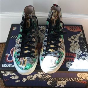 Gucci GG bengal tiger high top sneakers
